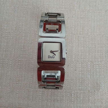 Dolce Gabbana Damen Vintage-Uhr aus Silbermetall