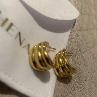 Ohrringe aus goldfarbenem Edelstahl