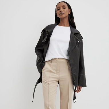 Beige Suit Pants with Slit NA-KD