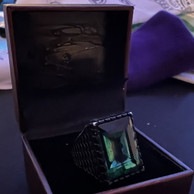 Grüner Stein Ring 