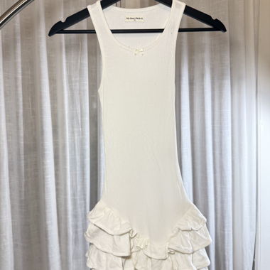 Vintage-Kleid mit Volants Y2K