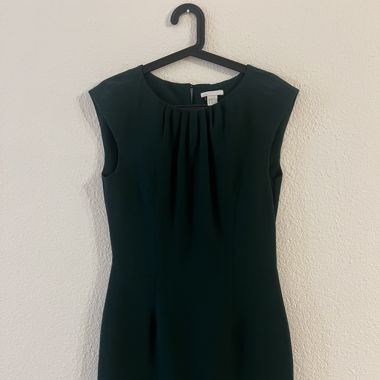 Elegantes Business Kleid Dunkelgrün