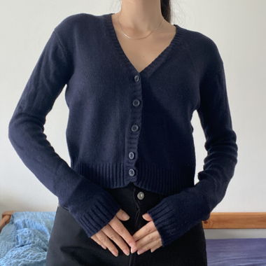 Cardigan court navy
