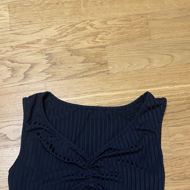 Crop top noir dentelle / Shein