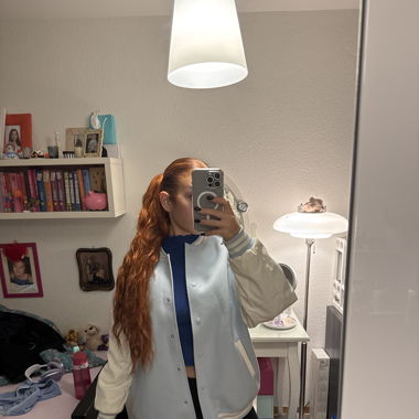 Baby blue College Jacket