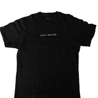 T-shirt Quick reminder Black