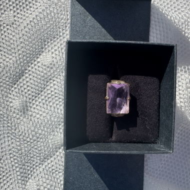 Bague en améthyste