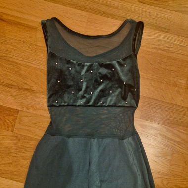 Trousersuit Jumpsuit Sz. XS green glitter
