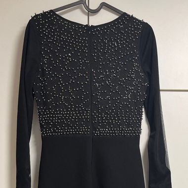 ElegantesAbendkleid Gr. 38/M SchwarzPerlenFestlich