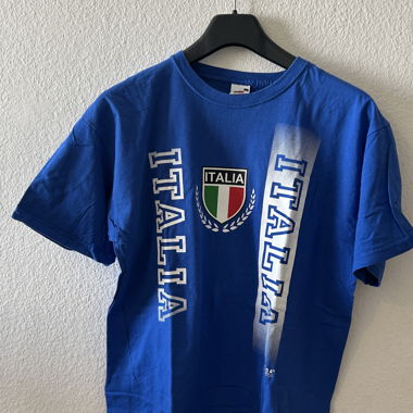 Italia Blue Grafik-T-Shirt