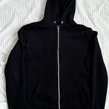 Hoodie zippé à capuche noir