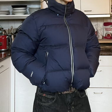 Navy padded jacket