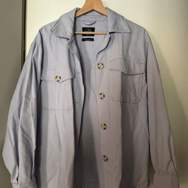 Light Blue Overshirt Jacket