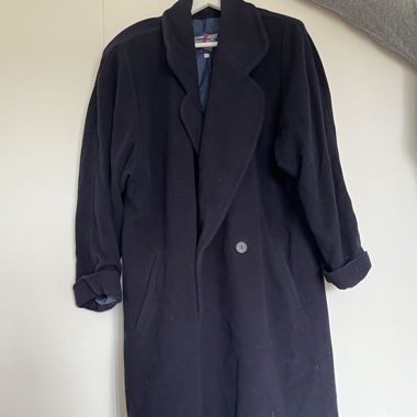 Navy blauer Mantel