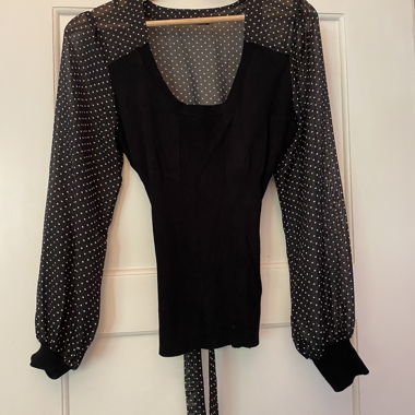 Morgan Polka Dot Blouse