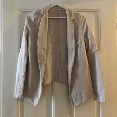 Blazer rosa in cotone