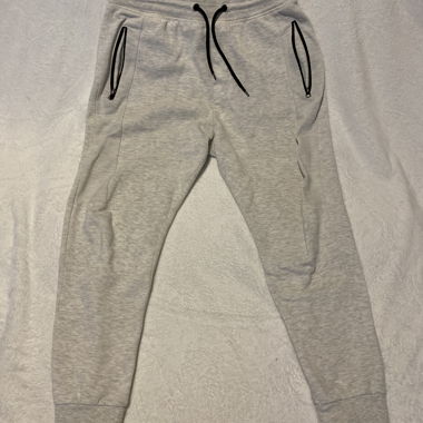 Pantaloni da jogging bianco/grigio con tasche con zip