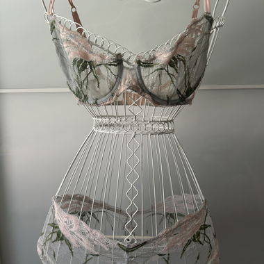 Lingerie-Set - Grünes Veronïca. Grösse: 80