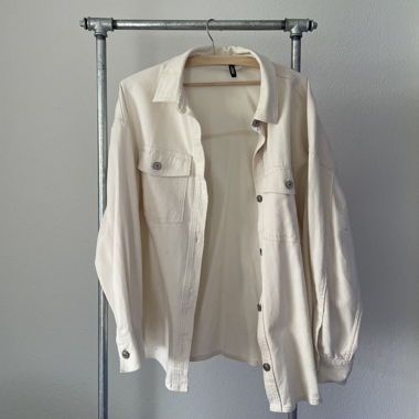 Jeansjacke in Weiss