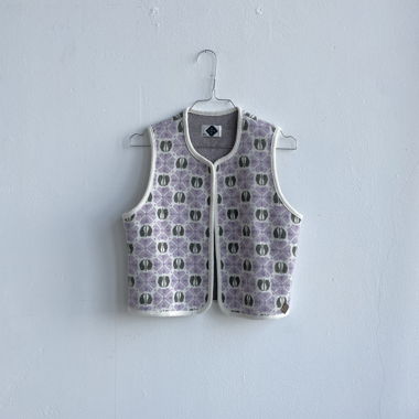 Gilet aus bedrucktem Strick Stapf