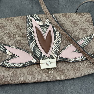 Guess 1981 Umhängetasche beige mit Blumenmuster