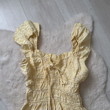 gelbes sommer top