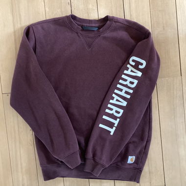 Bordeauxfarbenes Carhartt-Sweatshirt - Herren Small