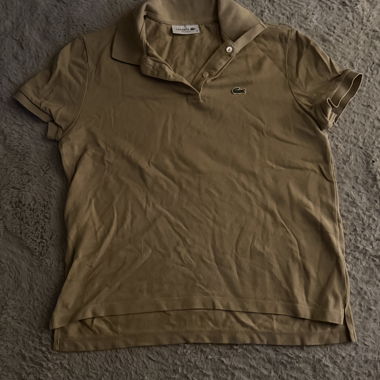 Beige Lacoste-Poloshirt