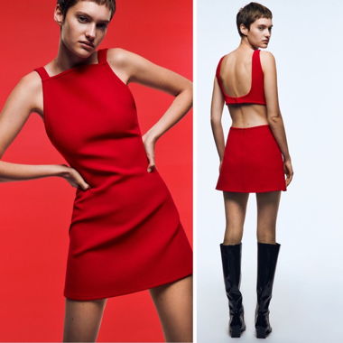 Robe rouge Zara JAMAIS portée (avec étiquette)