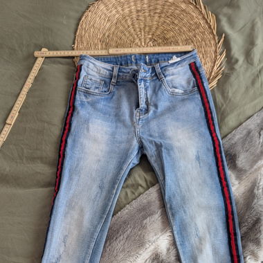 Jeans borde fleur
