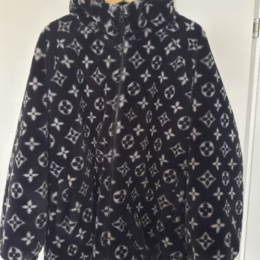 Monogram Fleece Hoodie Jacket