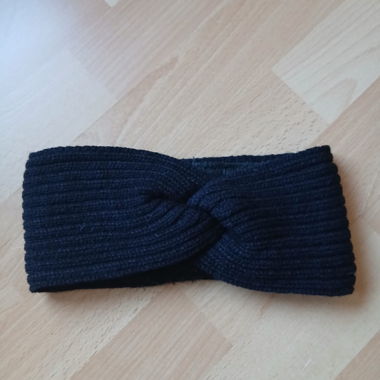 Bandeau en tricot noir