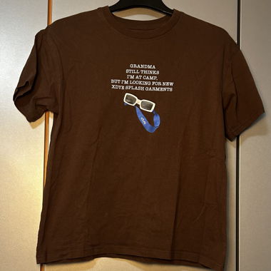 T-shirt pull and bear xdye brun