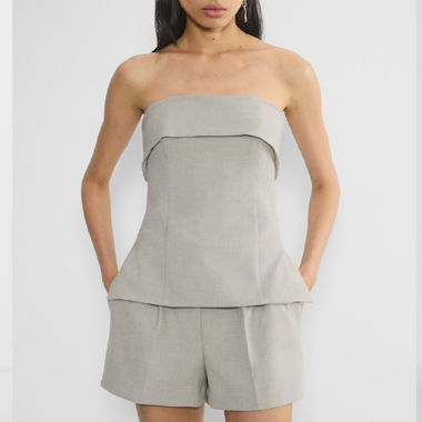 Strukturiertes trägerloses Top Aritzia