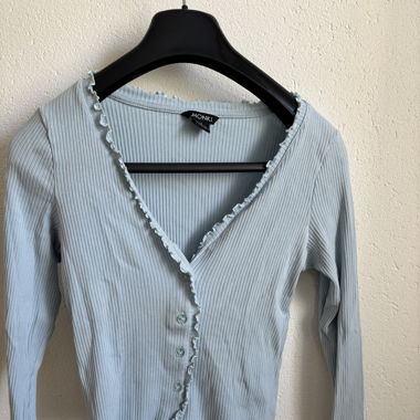 Langarmshirt in blau