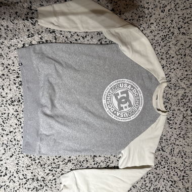 DC Shoes Raglan Sweatshirt Grau Weiss