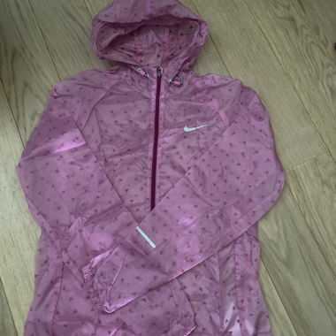 Rosa Nike Jacke mit Kapuze
