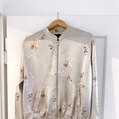 Silber Bomberjacke Grösse 40 (L)