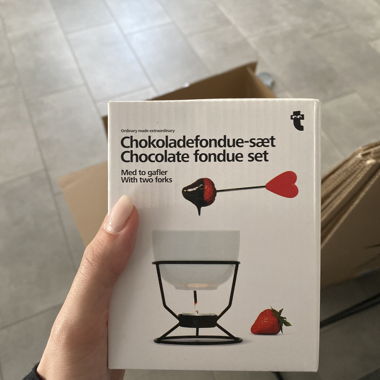 Service à fondue au chocolat