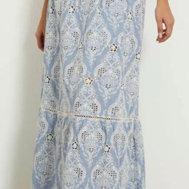 Gonna Maxi azzurro chiaro XS