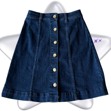 Navy blue Tommy Hilfiger denim mini skirt