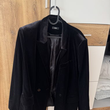 Veste en velours noir C&A