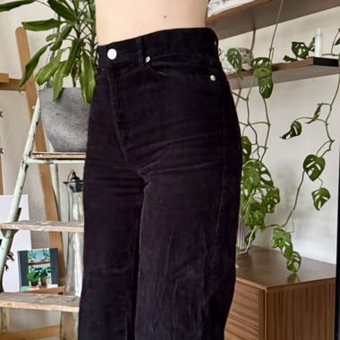 Pantalon velours noir