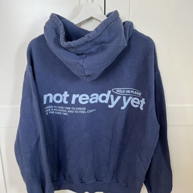 hoodie in navy blau