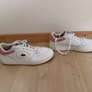 Baskets Lacoste blanches/roses