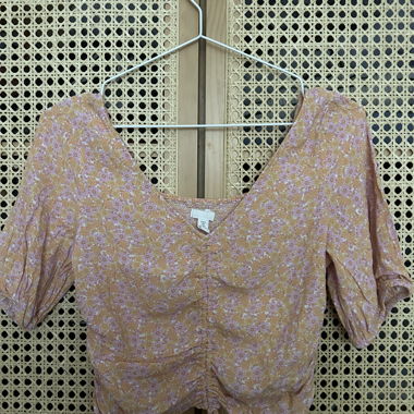 Floral Print Crop Top