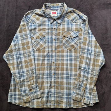 Camicia western a quadri Wrangler 3XL a maniche lunghe
