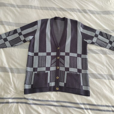 Ondelys Cardigan Lungo Vintage, Taglia M