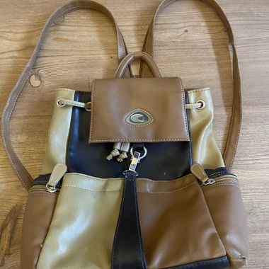 Zaino in pelle marrone
