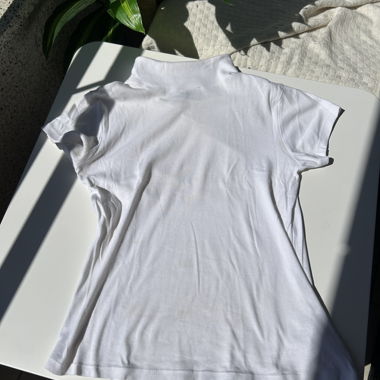 White Mock Neck Top